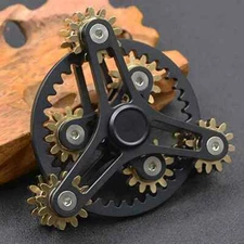 Gear Heads Fidget Hand Spinner Toys All Metal Kids Adults Boys Girls ADHD W/Case