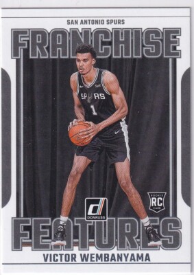 2023-24 Panini Donruss NBA No. 29 Victor Wembanyama Rookie Franchise Features