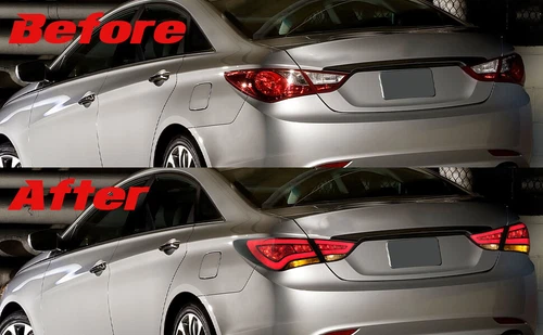 4PCS Headlights + SMOKED Tail Lights For Hyundai Sonata 6th Gen Sedan 2011-2014 - Picture 17 of 17