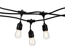 Outdoor Weatherproof Commercial LED Backyard Bistro Cafe Patio Light String, ...