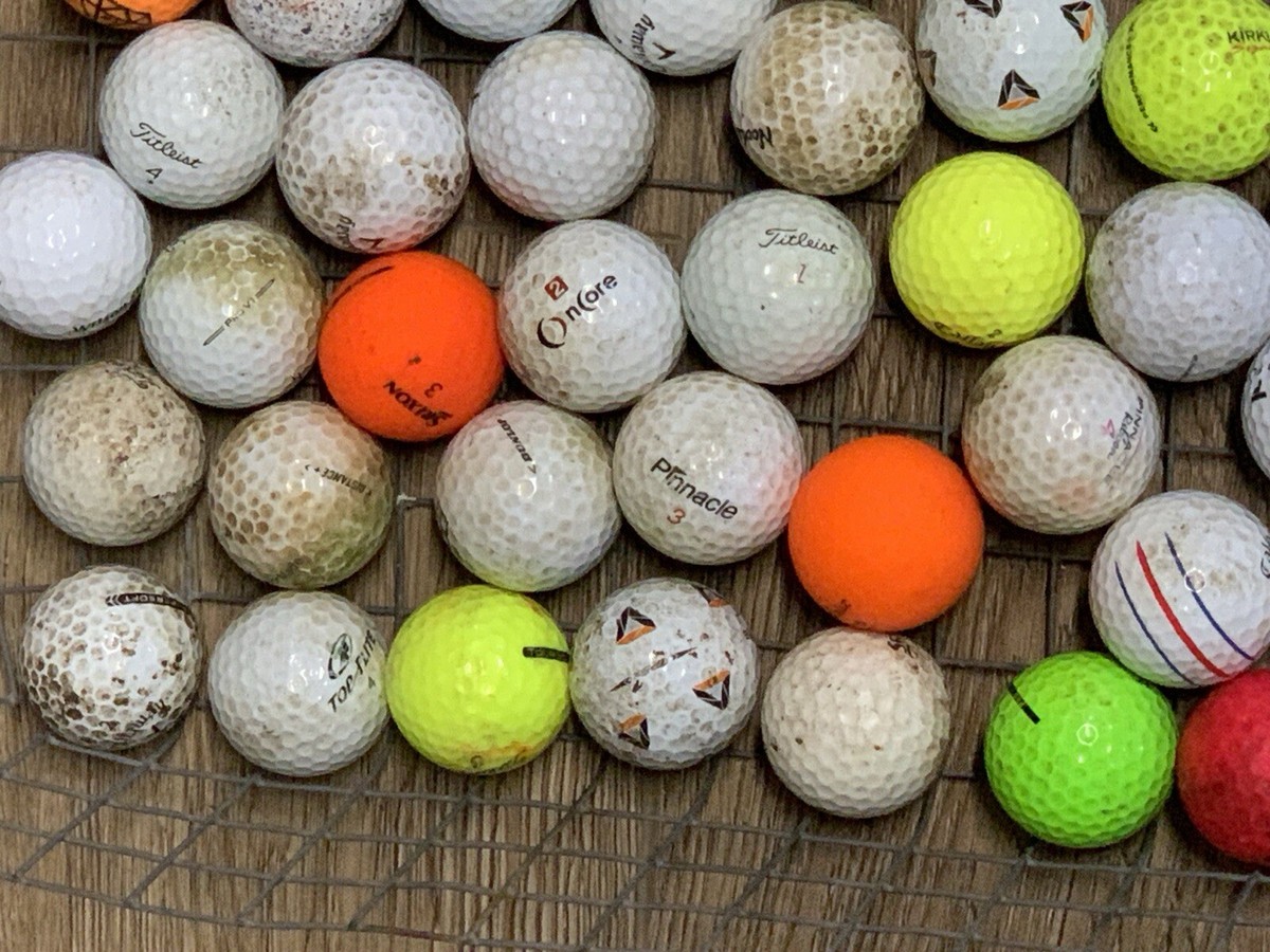 75 Used Golf Balls Shag Hit Away Practice Range Various Brands