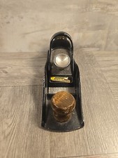 Vintage Stanley Block Plane No. 220 Made in USA Wooden Knob EUC