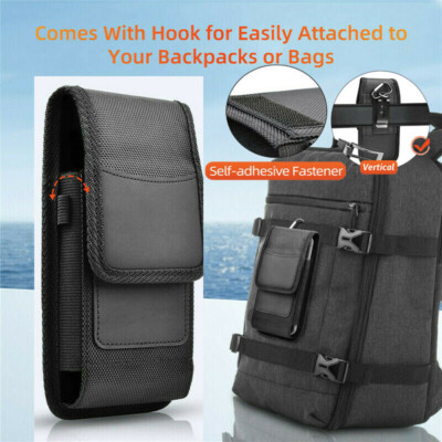 Pouch Holster Case With Belt Clip For For iPhone 16 15 14 Pro Max 13 Mini 11