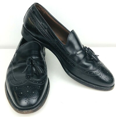 Allen Edmonds Mens Manchester Wingtip Loafers 10M Black  display picture 1