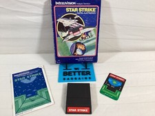 Star Strike Mattel Intellivision Video Game in box w/manual  overlay