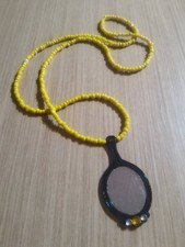 NECKLACE Oxum ☆ ORISHAS ELEKE Collar Umbanda Santeria Oshun Ochun Guia Oxum
