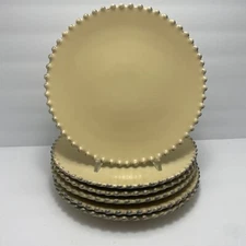 Grestel Beaded Hobnail Salad Plates | 8.75 in | Portugal | Set of 6