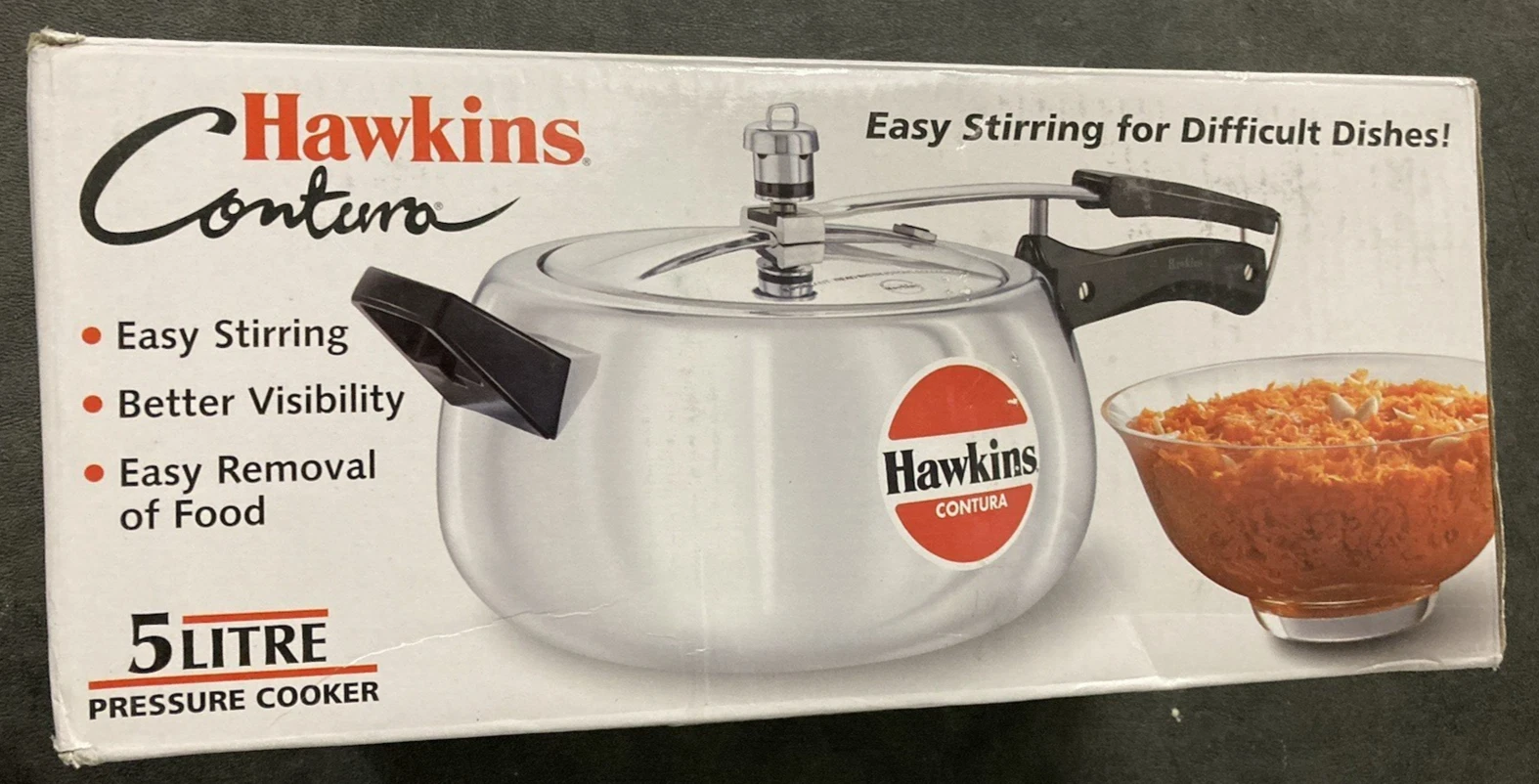 Hawkins Contura Pressure Cooker 5 Lt Gas top Cooker