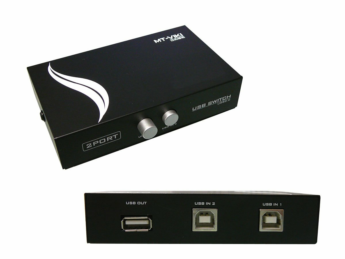 Kalea Informatique USB-switch, 2,0 USB, 2 porte, ideale per stampante (V4P)