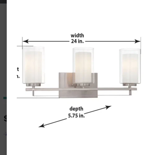 Minka Lavery 3043-560 Ainsley Court - 3 Light Transitional Bath Vanity in - Picture 7 of 9