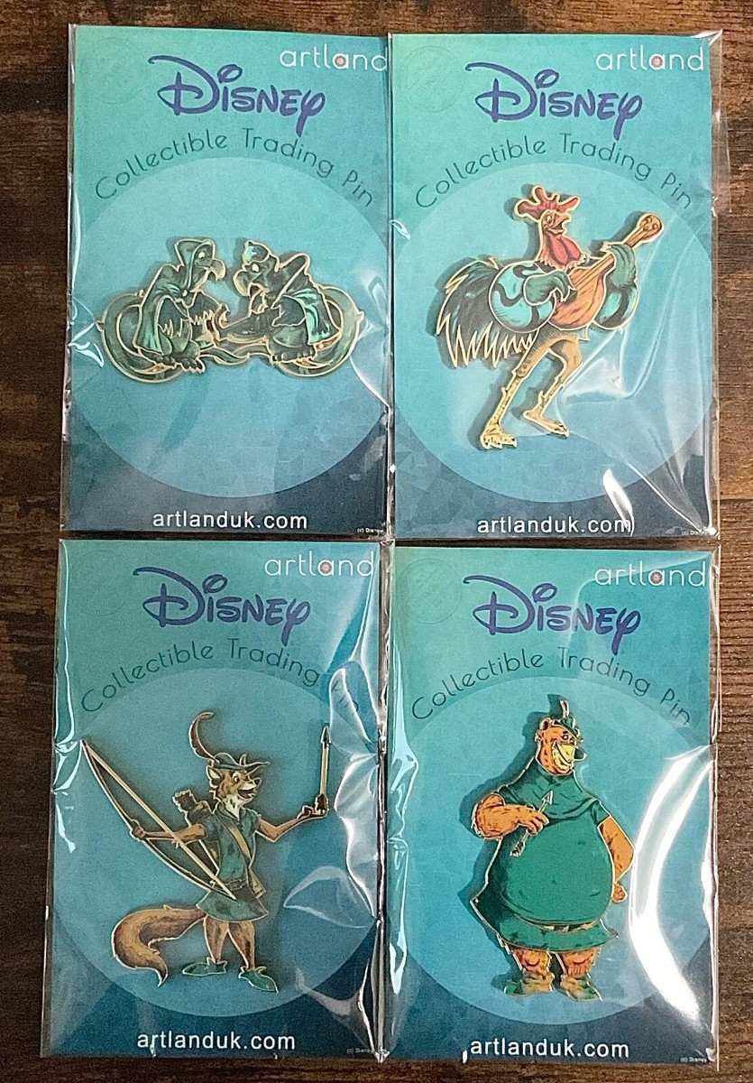 Disney Artland 2024 Robin Hood LE Pin Set w/ Artwork | eBay