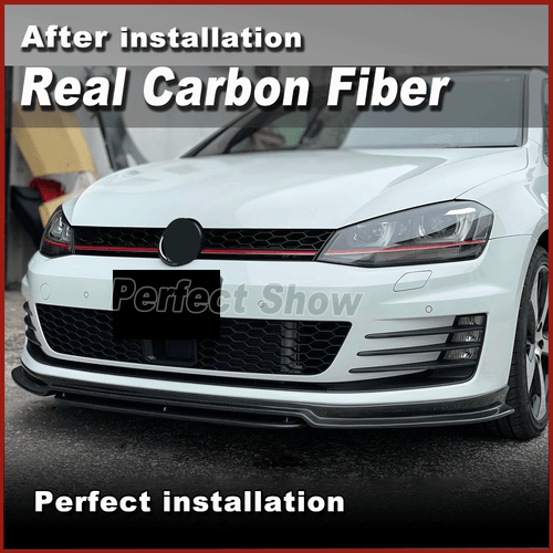 Carbon Frontansatz Frontlippe Spoilerlippe für VW GOLF 7 VII R R-LINE 2014-2017 - Bild 5 von 13