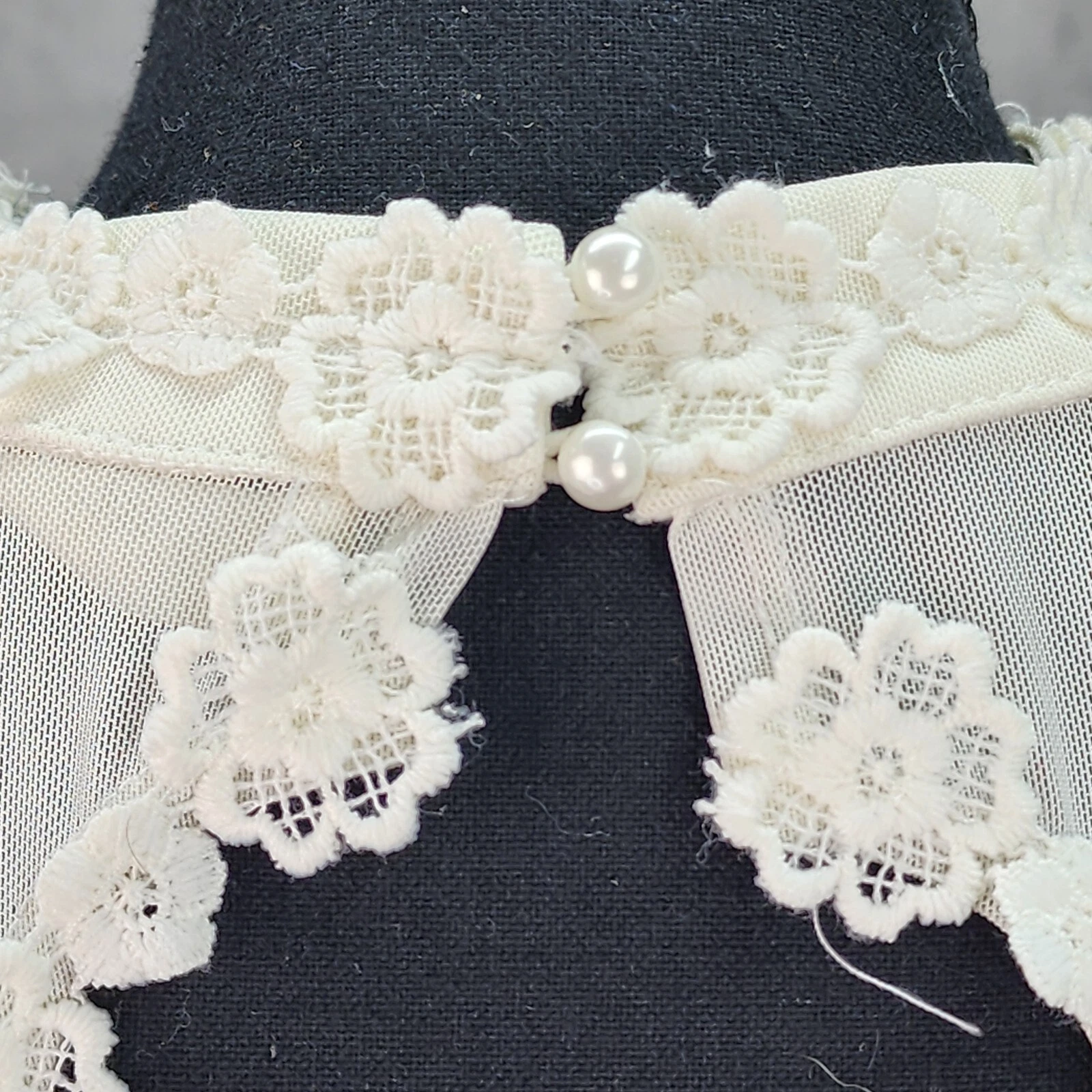 OFF WHITE Abito donna Altard State PICCOLO slip bianco sporco lunghezza ginocchio senza maniche foderato pizzo