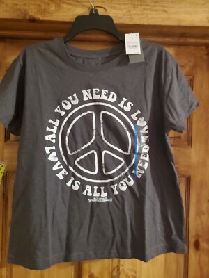 John Lennon Paul McCartney All You Need Is Love T Shirt Large