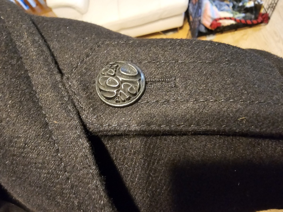 Pretty Green X Jimi Hendrix Double Breasted Wool Long Coat Size