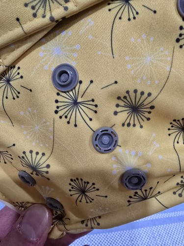 RARE Grovia Hybrid Shell Waterproof Diaper Cover One AI2 NEW DANDELIONS - Picture 3 of 4