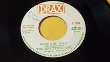 RARE/ THE DRAYTONS  TWO- NEVER SUNDAY/LION /REGGAE 7"  DRAX LABEL