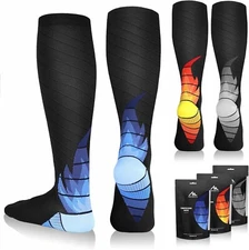 3-PAIR NEWZILL Compression Socks for Circulation Recover 20-30mmHg Men & Women