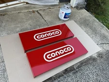 Conoco Large Metal Signs Set of 2