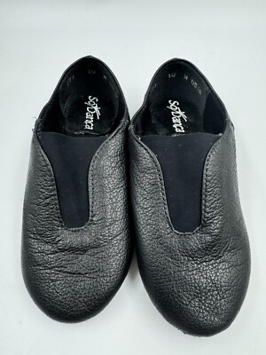 So Danca Childrens Super Jazz Slip On Jazz Shoes Size 10 S Black