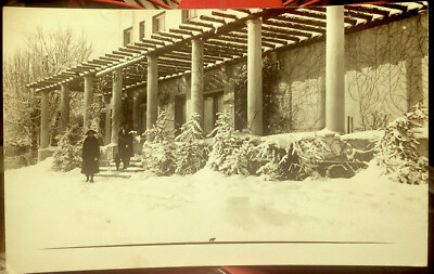 Folks in the snow, GRASS VALLEY, CALIFORNIA Photo Post Card '18-30 Nevada County