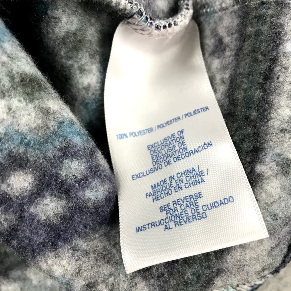 Nautica Sweater Dress Womens Large Gray Blue Fair Isle Tunic Contrasting Trim - Imagem 3 de 4