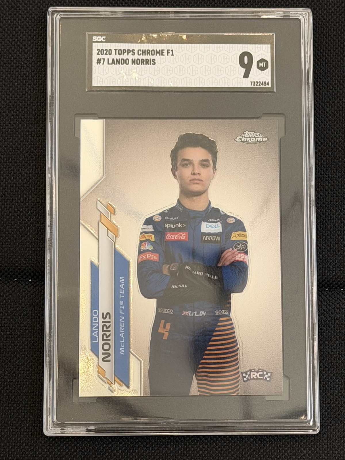 2020 Topps Chrome SGC 9 F1 Racers Lando Norris #7 (RC)