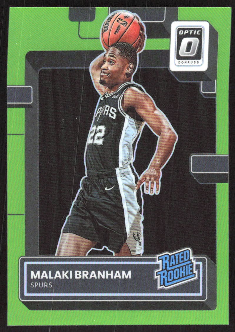2973H 2022-23 Donruss Optic #222 Malaki Branham Lime Green #/149