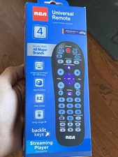 RCA Model RCR414BHE Platinum Pro Universal Remote Streaming 4 Devices (New Open)