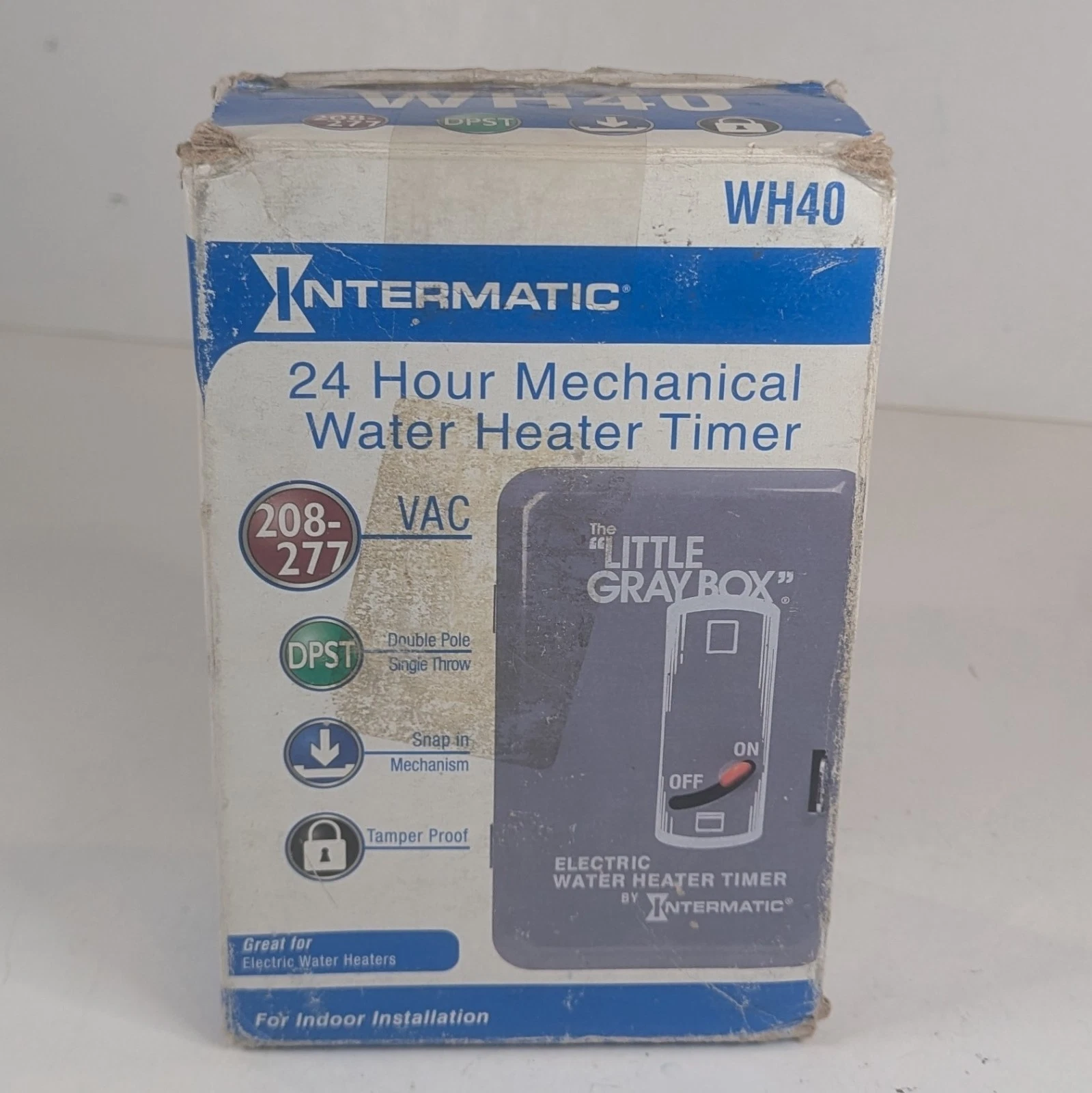 Intermatic WH40 Electric Water Heater Timer ~The Little Gray Box 10K Watts 250V