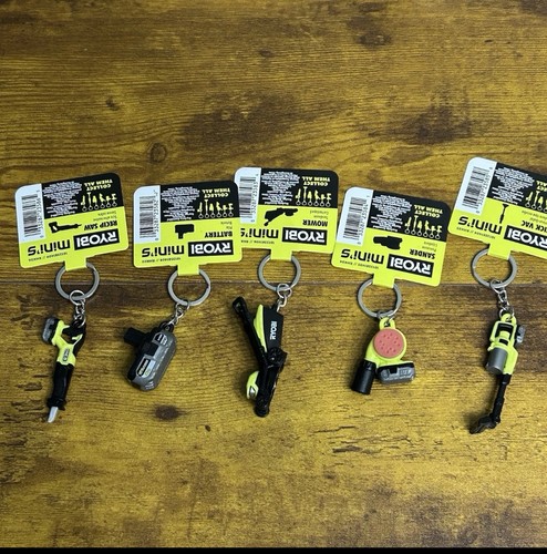RYOBI Mini’s Keyring Keychain Set Of 5 - Ship Now | eBay