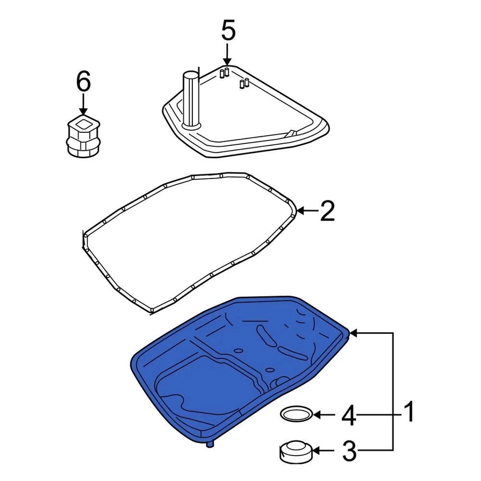 For Audi S4 2000-2005 Audi 01V321359B Transmission Oil Pan - Изображение 4 из 4