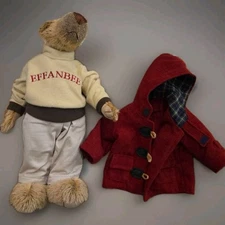 Effanbee Oh Josh The Urban bear 16" Mohair Bear Jointed Plush Essentials Coll. 