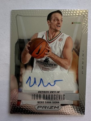 Igor Rakocevic 2023-24 Panini Prizm EuroLeague #PRS-IGO Retro Auto Silver