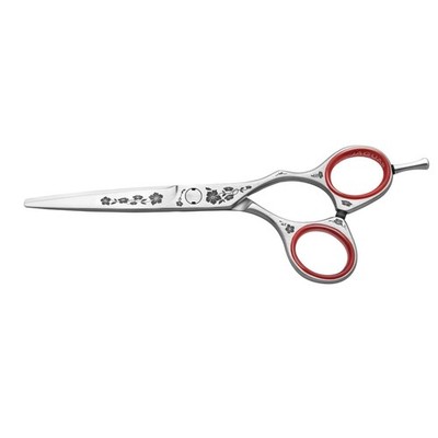 Jaguar Silver Line CJ3 Design 5.5''  Pro Hair Stylist Shear Scissors Floral Etch