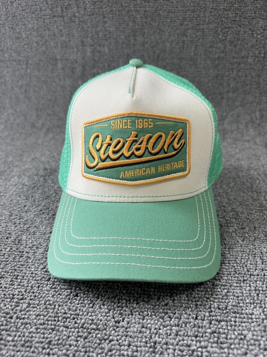 Stetson American Heritage Trucker Snapback Mint Green OSFA Hat