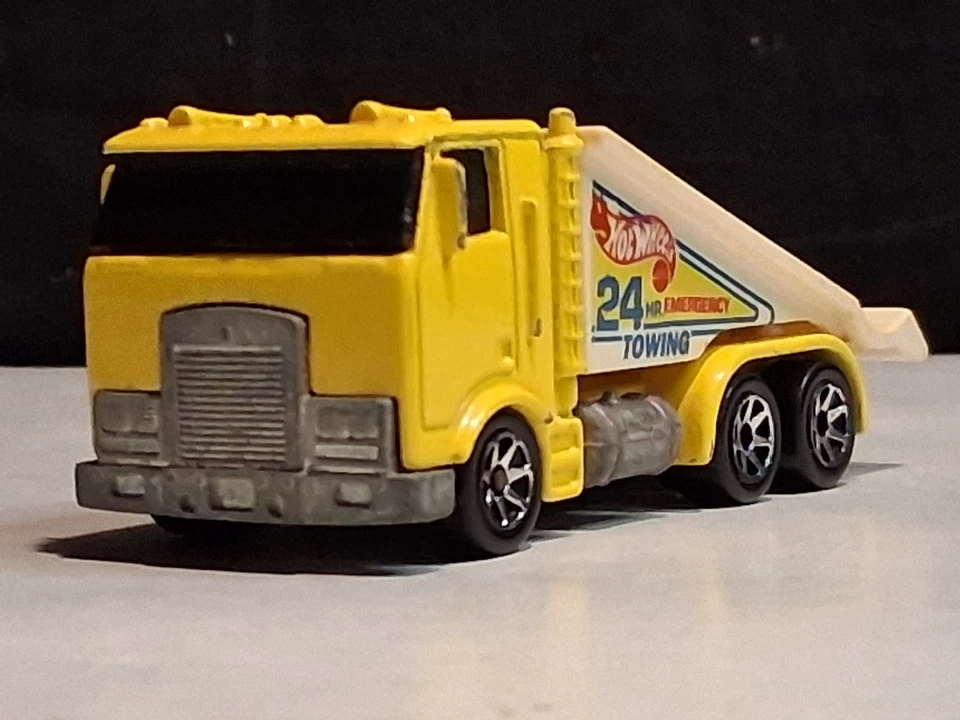 Camión de transporte Hot Wheels 1986 rampa remolque camión de transporte #187 Foto 4 de 4