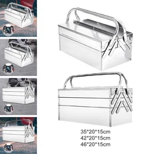 Tool Storage Box Portable Tool Container Hardware Organizer Multi Layer Sturdy