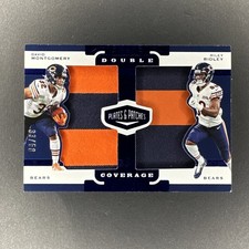 David Montgomery / Riley Ridley 2019 Plates & Patches Double Coverage Blue 33/50