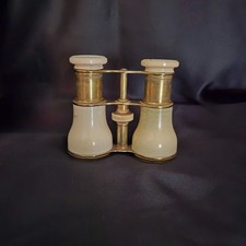 antikes Opernglas, Belle Époque, um 1860,Messing 