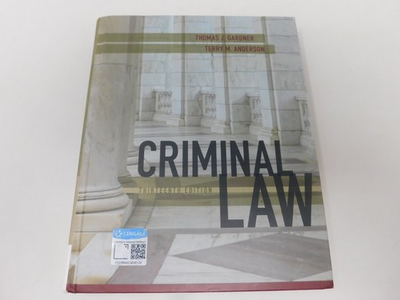 #ad Criminal Law by Terry Anderson and Thomas Gardner 2017 Hardcover 13th edition $26.99