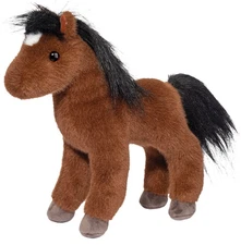 Branson 9" Bay Horse Douglas Plush Stuffed Animal Brown Cuddle Toy Bayard