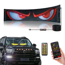 Devil Eyes Light for Cars, 23.4"x4.7" Programmable Flex LED Sign, Led Eyes fo...