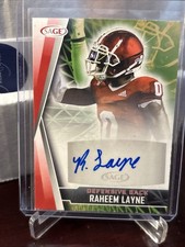 2021 Sage Hit Football RAHEEM LAYNE RC #A-RL AUTO ROOKIE CARD Indiana Hoosiers
