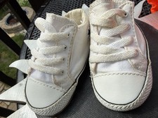 Converse Chuck Taylor All Star White Canvas Low Top Lace-Up Sneaker Baby