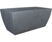 PflanzküBel Geli Rillen Kunststoff 80 X 40 X 34 Cm Grau