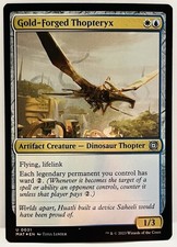 Gold-Forged Thopteryx -#31-MTG- March of the Machine: The Aftermath-FOIL-NM