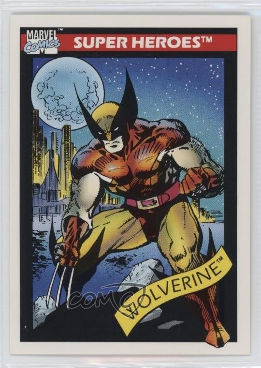1990 Impel Marvel Universe Super Heroes Wolverine #10 0r77
