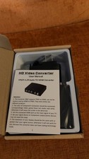 Component YPbPr RCA L/R Audio to HDMI Converter AV Adapter, Black
