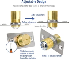 2 Pack Closet Door Ball Spring Catch Replacement Drive in Ball Catch Adjustab...